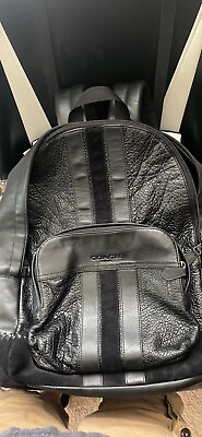coach leather backpack men $220.00