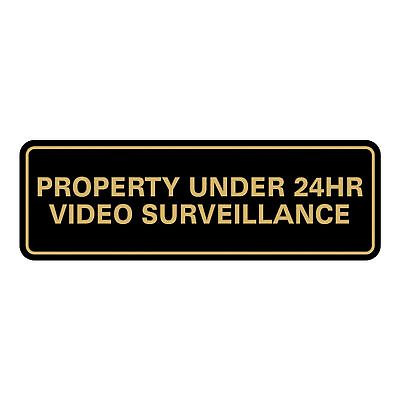 #ad Standard Property Under 24 Video Surveillance Sign