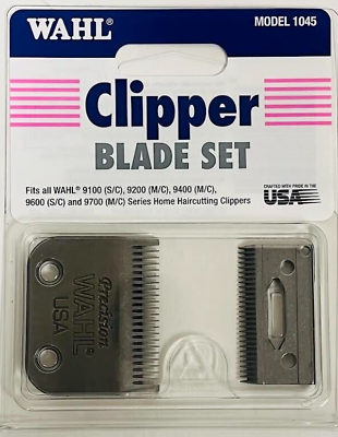#ad Wahl 1045 Clipper Blade Set Fits 9100 9200 9400 9600 9700 Series Clippers