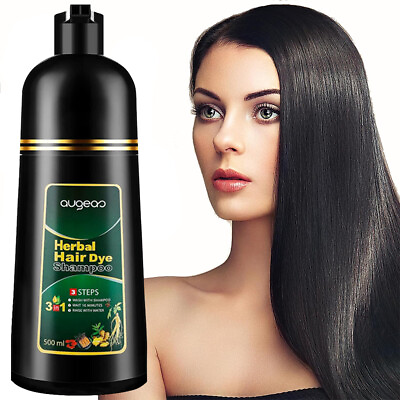 #ad #ad 500ML Permanent Hair Dye Instant Fast Hair Dye Color Shampoos Natural Herbal Dye