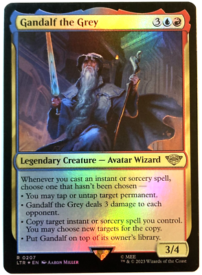 #ad MTG Gandalf the Grey *FOIL* The Lord of the Rings 0207 NM