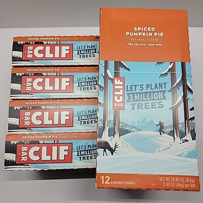 #ad CLIF Bars Pumpkin Spice Lot of 60 10g Protein Free Shipping