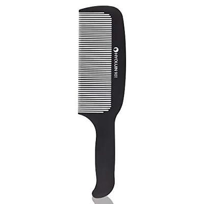 #ad HYOUJIN 901 Black Carbon Flat Top Clipper Comb 230℃ Heat Resistant Hair Cutting