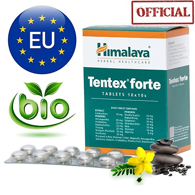 #ad Himalaya Tentex Forte Official Herbals Himalaya 10 tablets Organic EXP.2026