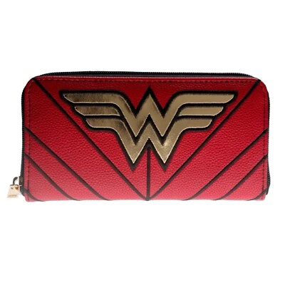 #ad New Wonder Woman Zip Around Wallet Marvel