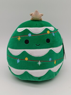 #ad Squishmallows 8quot; Christmas Tree with Snow Little Plush BRAND NEW