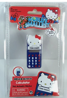 #ad Hello Kitty world#x27;s smallest calculator Blue NEW in pack