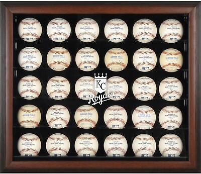 #ad Royals Logo Brown Framed 30 Ball Display Case Fanatics