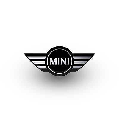 #ad MINI Cooper S JCW Steering Wheel Badge Gel Overlay Chrome FITS ALL MINI