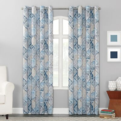 #ad Curtain Panel Living Room High Quality Energy Efficient Grommet 54quot; x 84quot;blue
