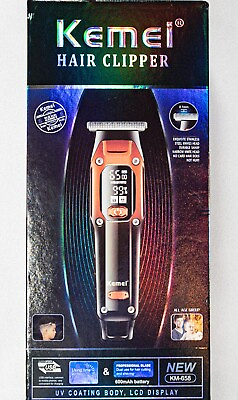 #ad Kemei Professional Hair Clippers Trimmer For Men Cordless Beard Cutting Machine