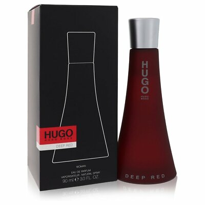 #ad hugo DEEP RED by Hugo Boss Eau De Parfum Spray 3 oz Women