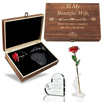 #ad Anniversary for Wife Her Anniversary Women Engraved Wooden Gift Set #x27;To My Be...
