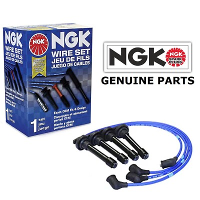 #ad GENUINE NGK SILICONE BLUE IGNITION LEADS WIRES FIT MAZDA MX5 EUNOS MIATA 1989 06