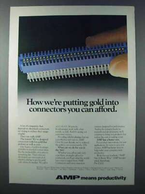 #ad 1981 AMP Accu Plate Gold Connectors Ad You Can Afford