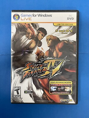 #ad Street Fighter IV 4 Limited Edition With Bonus DVD Movie PC DVD 2009 Capcom