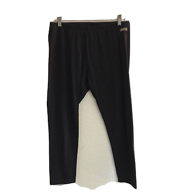 #ad Matilda Jane Leggings Women L Black Pants Cotton Blend Elastic Waist Stretch
