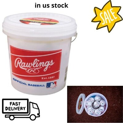 #ad Rawlings Bucket of Official League Recreational Grade OLB3 Baseballs 24 Pack