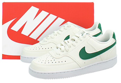 #ad Nike Court Vision Shoes Low Next Nature Women#x27;s Sneakers FQ8892 Ivory amp; Green