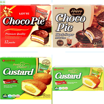 #ad Lotte Choco Pie MULTI FLAVORS 12pc Box Free US Shipping