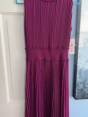 #ad Nanette Lepore Women’s Pleated Halter Dress Size 6 New With Tags