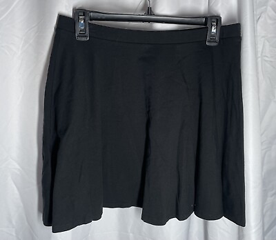 #ad Black Skater Circle Skirt Fit amp; Flare Above Knee Length Skirt Junior Size Large