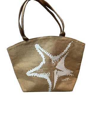 #ad NWOT Woven Jute Straw Beach Bag Summer Shopping Bag Large Travel Tote Bag