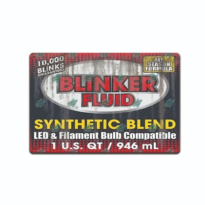 #ad Vintage Retro Tin Sign Auto Blinker Fluid Practical Joke Retro Garage Gift .