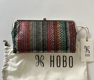 #ad #ad NWT HOBO Lauren Double Frame Clutch Wallet Multicolor RP $168