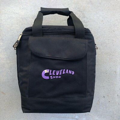 #ad The Cleveland Show Cast Crew Gift Insulated Zip Up Lunch Black Bag
