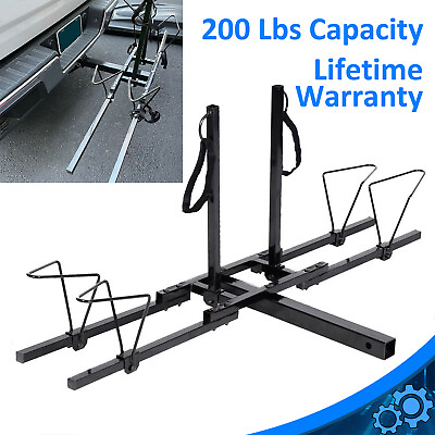 #ad New 2 Bike Bicycle Carrier Hitch Receiver 2#x27; Heavy Duty Mount Rack Truck SUV
