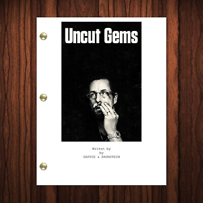 #ad Uncut Gems Movie Script Reprint Full Screenplay Full Script Adam Sandler