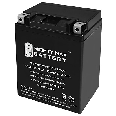 #ad Mighty Max YB14L A2 12V 12Ah Replacement Battery for Yamaha Fazer 700 86 87