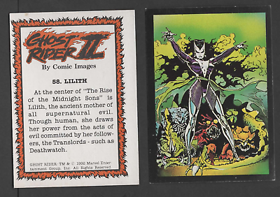 #ad 1992 Ghost Rider II Trading Card #58 Lilith Comic Images HIGH QUALITY CARD