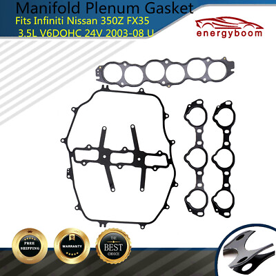 #ad Intake Manifold Gasket Set Fits 03 08 Infiniti Nissan 350Z FX35 3.5L V6 DOHC 24v