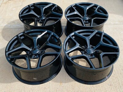 #ad 4 PCS 20x9 20x10 Wheels For Chevy Camaro RS LS LT SS Staggered Gloss Black