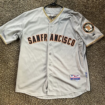 #ad San Francisco Giants authentic jersey Buster Posey Size 52 Majestic COOL BASE
