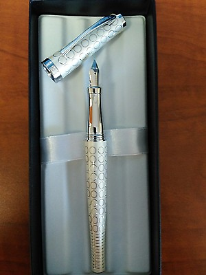 #ad Cross Sauvage Ivory Forever Pearl Fountain Pen M Nib