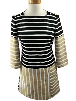 #ad Anthropologie 4C Collective Striped Tunic Mini Dress Size 0