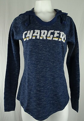 #ad Los Angeles Chargers NFL Majestic Women#x27;s Scoop Neck Hoodie