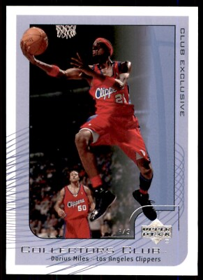 #ad 2001 02 Upper Deck Club Exclusive Darius Miles Los Angeles Clippers #NBA18