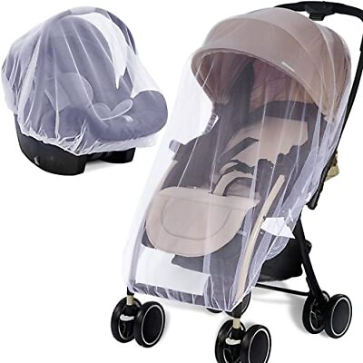 #ad Mosquito Net for Stroller 2Pack Protective Baby Stroller Mosquito Net White