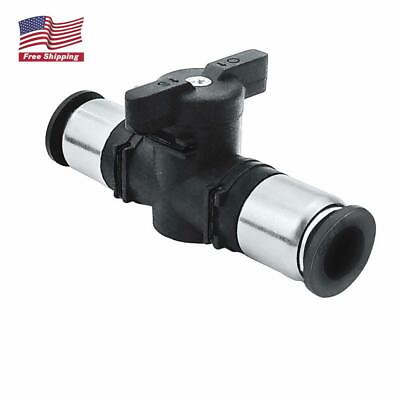 #ad 4mm Tube OD Pneumatic Push to Connect Fitting Air Flow Control Ball Valve