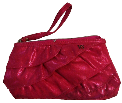 #ad Victoria Secret Pink Makeup Cosmetic Bag Wristlet Pencil Case Coin Purse