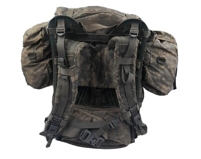 #ad USGI MOLLE II ARMY ACU Field Pack Rucksack Large Complete w Sustainment