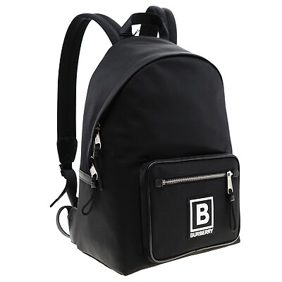#ad Burberry Abeydalle Backpack Black Nylon New