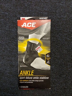 #ad Ace Ankle Support Deluxe Ankle Stabilizer Size ADJ with Moderate Support