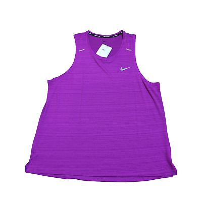 #ad Nike Men#x27;s SMALL Dri FIT Miler Running Tank Shirt Standard Fit CU5982 551