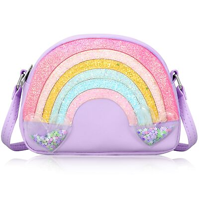 #ad Cute Girls Crossbody Bag Rainbow Crossbody Bag for Little Girls Toddler Kids ...