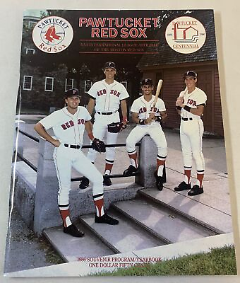 #ad 1986 PAWTUCKET RED SOX Official Program Yearbook
